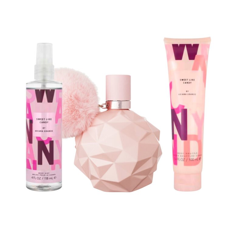 SET ARIANA GRANDE SWEET  LIKE CANDY 3 PZS